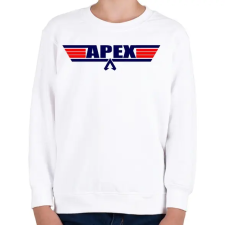 PRINTFASHION Apex Legends - TopGun logó - Gyerek pulóver - Fehér gyerek pulóver, kardigán
