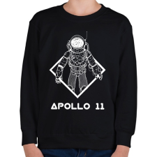 PRINTFASHION Apollo 11 - Gyerek pulóver - Fekete gyerek pulóver, kardigán