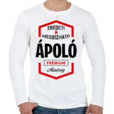 PRINTFASHION Ápoló prémium minőség - Férfi hosszú ujjú póló - Fehér férfi póló