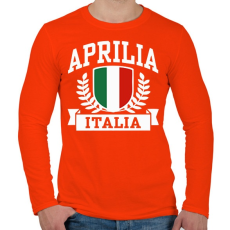 PRINTFASHION Aprila Italia  - Férfi hosszú ujjú póló - Narancs