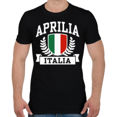 PRINTFASHION Aprila Italia  - Férfi póló - Fekete