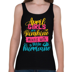 PRINTFASHION Áprilisban született csajok - Női atléta - Fekete