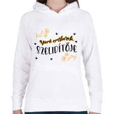PRINTFASHION Apró emberek szelidítője - Női kapucnis pulóver - Fehér női pulóver, kardigán
