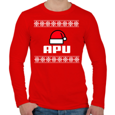 PRINTFASHION APU - Férfi hosszú ujjú póló - Piros