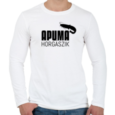 PRINTFASHION APU MA HORGÁSZIK - Férfi hosszú ujjú póló - Fehér