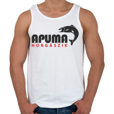 PRINTFASHION aPUMA horgászik - Férfi atléta - Fehér