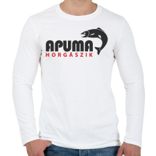 PRINTFASHION aPUMA horgászik - Férfi hosszú ujjú póló - Fehér férfi póló