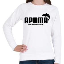 PRINTFASHION Apuma horgászik - Női pulóver - Fehér női pulóver, kardigán