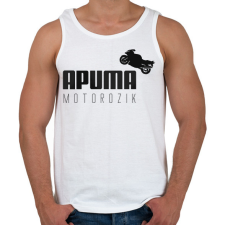 PRINTFASHION APUMA motorozik - Férfi atléta - Fehér atléta, trikó
