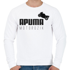 PRINTFASHION APUMA motorozik - Férfi pulóver - Fehér férfi pulóver, kardigán