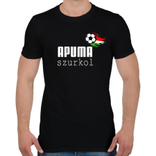 PRINTFASHION Apuma szurkol - Férfi póló - Fekete férfi póló