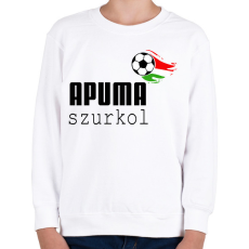 PRINTFASHION Apuma szurkol - Gyerek pulóver - Fehér