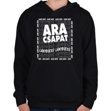 PRINTFASHION Ara csapat -Lánybúcsú - Gyerek kapucnis pulóver - Fekete gyerek pulóver, kardigán