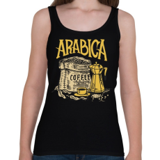 PRINTFASHION Arab kávé - Női atléta - Fekete