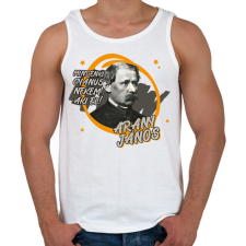 PRINTFASHION Arany János - Mindenki gyanús - Férfi atléta - Fehér atléta, trikó