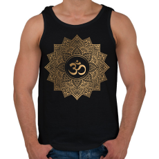 PRINTFASHION Arany mandala - Férfi atléta - Fekete