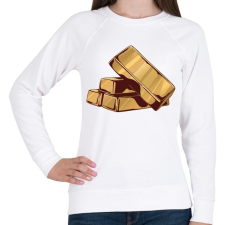 PRINTFASHION Arany rudak - Női pulóver - Fehér női pulóver, kardigán