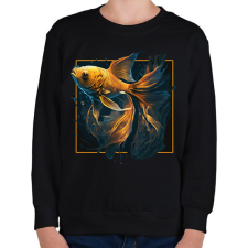 PRINTFASHION Aranyhal - Gyerek pulóver - Fekete gyerek pulóver, kardigán