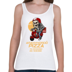 PRINTFASHION ARANYHORDÓ PIZZA - Női atléta - Fehér
