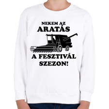 PRINTFASHION aratas fesztival - Gyerek pulóver - Fehér gyerek pulóver, kardigán