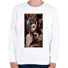 PRINTFASHION Arcane League of Legends - Gyerek pulóver - Fehér