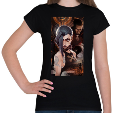 PRINTFASHION Arcane League of Legends - Női póló - Fekete