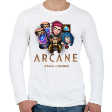 PRINTFASHION Arcane rewards - Férfi hosszú ujjú póló - Fehér