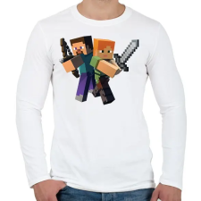 PRINTFASHION Archer Steve - Férfi hosszú ujjú póló - Fehér férfi póló