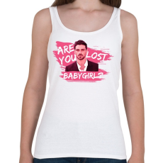 PRINTFASHION Are you lost babygirl? - Női atléta - Fehér