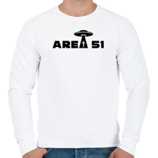 PRINTFASHION Area 51 - Férfi pulóver - Fehér férfi pulóver, kardigán