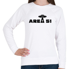 PRINTFASHION Area 51  - Női pulóver - Fehér női pulóver, kardigán