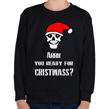 PRINTFASHION AREEE YOU READY FOR CHRISTMASS - Gyerek pulóver - Fekete gyerek pulóver, kardigán