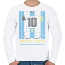 PRINTFASHION Argentin mez - Férfi pulóver - Fehér férfi pulóver, kardigán