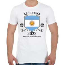 PRINTFASHION Argentina 2022 - Férfi póló - Fehér