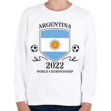 PRINTFASHION Argentina 2022 - Gyerek pulóver - Fehér gyerek pulóver, kardigán