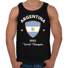 PRINTFASHION Argentina world champion 2 - Férfi atléta - Fekete atléta, trikó