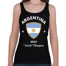 PRINTFASHION Argentina world champion 2 - Női atléta - Fekete női trikó