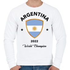 PRINTFASHION ARGENTINA WORLD CHAMPION - Férfi pulóver - Fehér