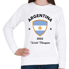 PRINTFASHION ARGENTINA WORLD CHAMPION - Női pulóver - Fehér