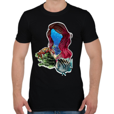 PRINTFASHION ariel - Férfi póló - Fekete