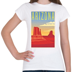 PRINTFASHION Arizona Vintage - Női póló - Fehér