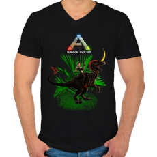 PRINTFASHION ark-4 - Férfi V-nyakú póló - Fekete