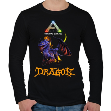 PRINTFASHION ark-dragon - Férfi hosszú ujjú póló - Fekete férfi póló
