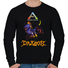 PRINTFASHION ark-dragon - Férfi pulóver - Fekete