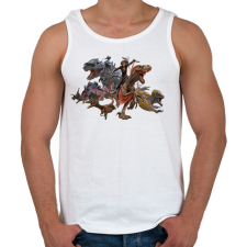 PRINTFASHION Ark - Férfi atléta - Fehér atléta, trikó