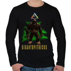 PRINTFASHION ARK-gigantophitecus - Férfi hosszú ujjú póló - Fekete