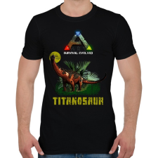PRINTFASHION ARK-TITANOSAUR - Férfi póló - Fekete férfi póló