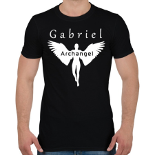 PRINTFASHION Arkangyal - Férfi póló - Fekete férfi póló