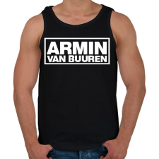 PRINTFASHION Armin Van Buuren - Férfi atléta - Fekete atléta, trikó