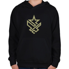 PRINTFASHION Army - Gyerek kapucnis pulóver - Fekete gyerek pulóver, kardigán